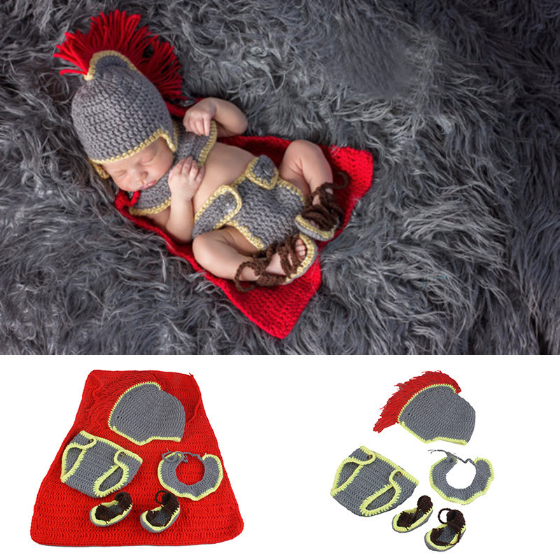 Baby Clothing Boy - Handgefertigte gehäkelte Neugeborene Baby Jungen Fotografie
