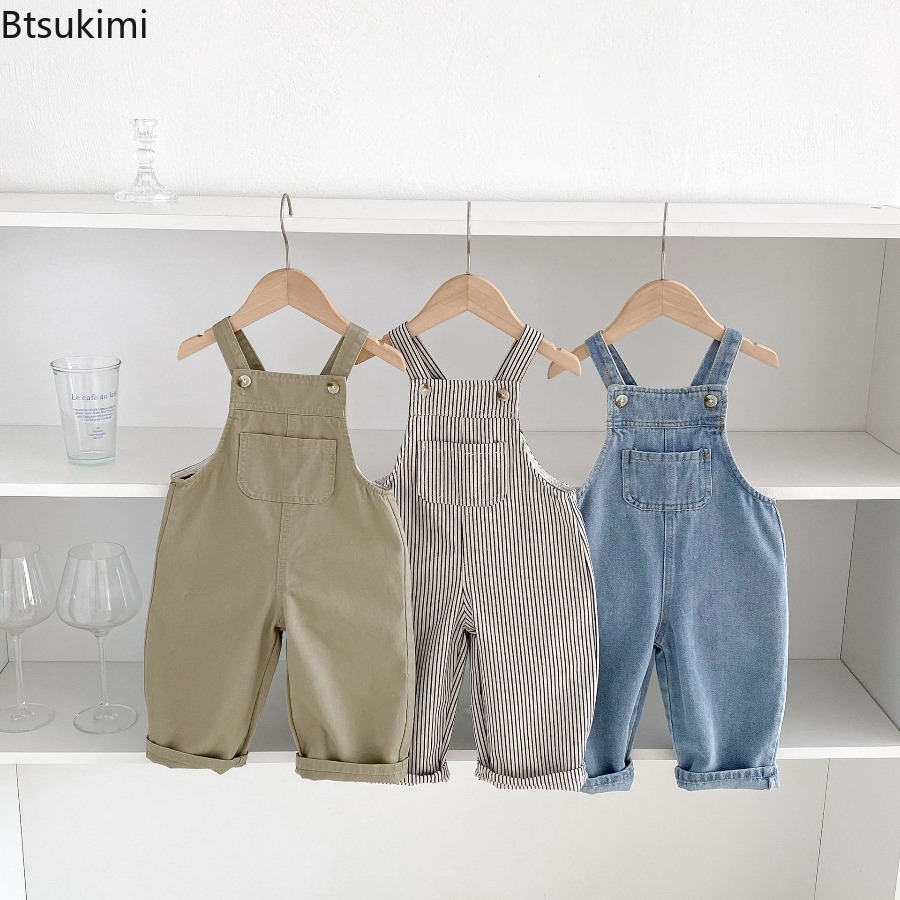 Baby Overall Denim - 2026 Frühling Neue Kinder-Jeans-Latzhose Jungen Mädchen