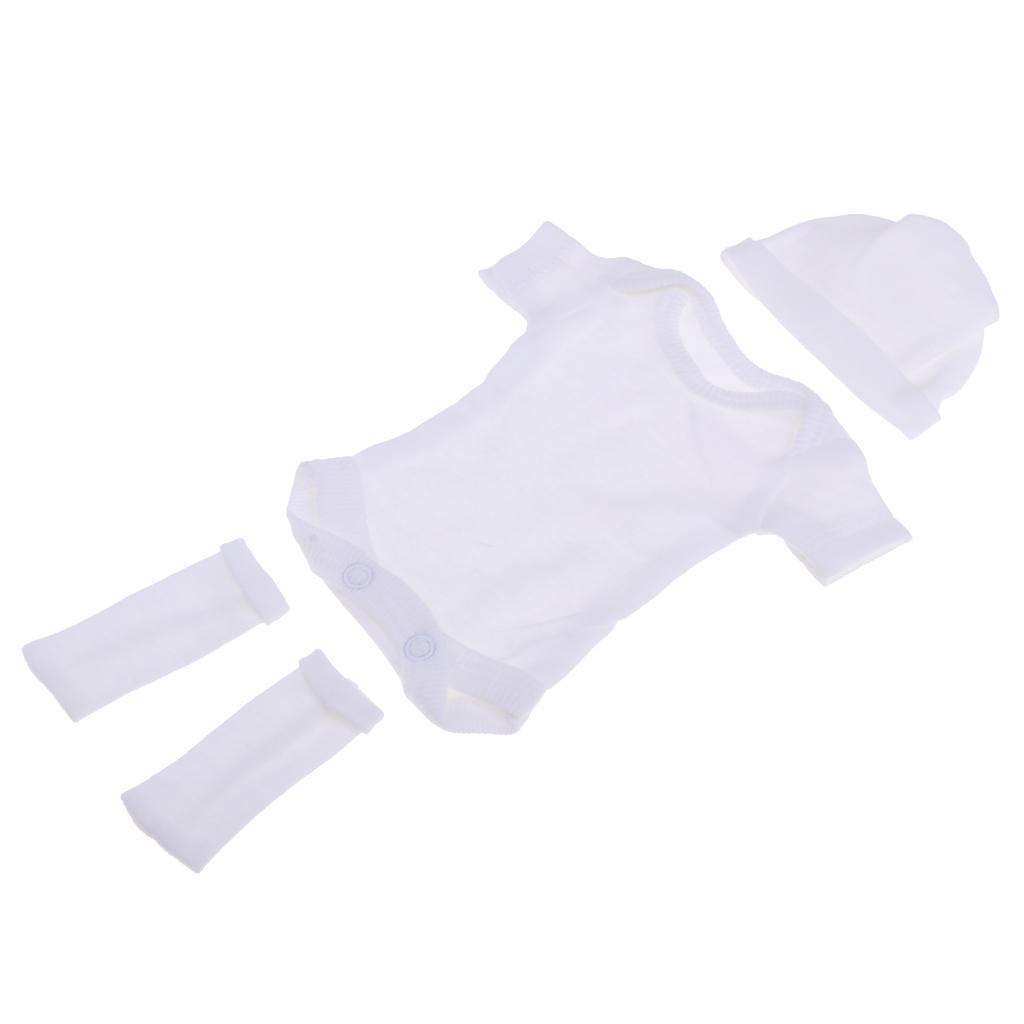 Baby Clothing Essentials Newborn - Puppenkleidung-Set für 26-28cm Babypuppen, Stoff-Jumpsuit, Realistisches