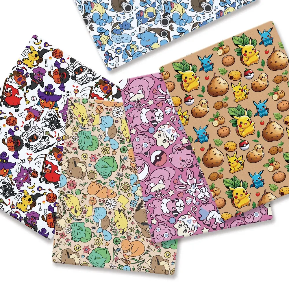 Baby Clothing Products - Pokemon Cartoon Fabric140*50cm Handgemachte Nähen Patchwork