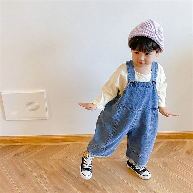 Baby Overall Denim - Herbst neue Kinder lose Hose mit