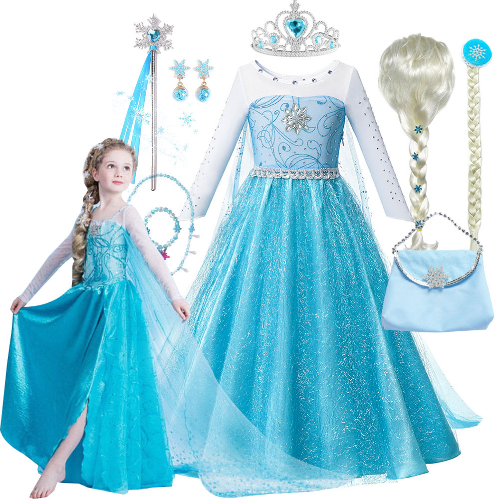Baby Clothing For Girls - Baby Mädchen Prinzessin Elsa Kostüm Schnee