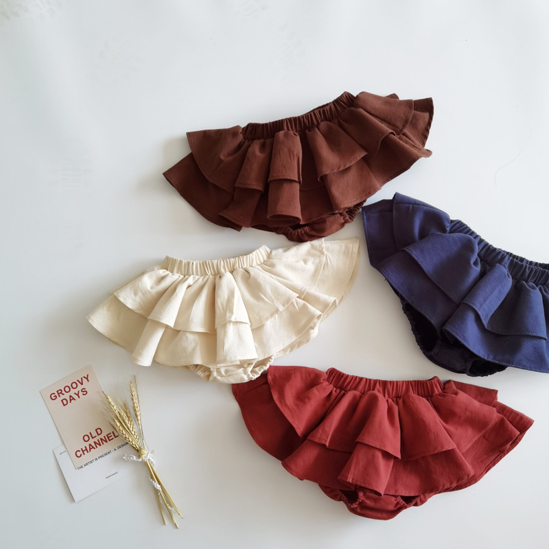 Baby Clothing Layers - Doppelschichten Rüschen Spitze Baby Rock Hosen