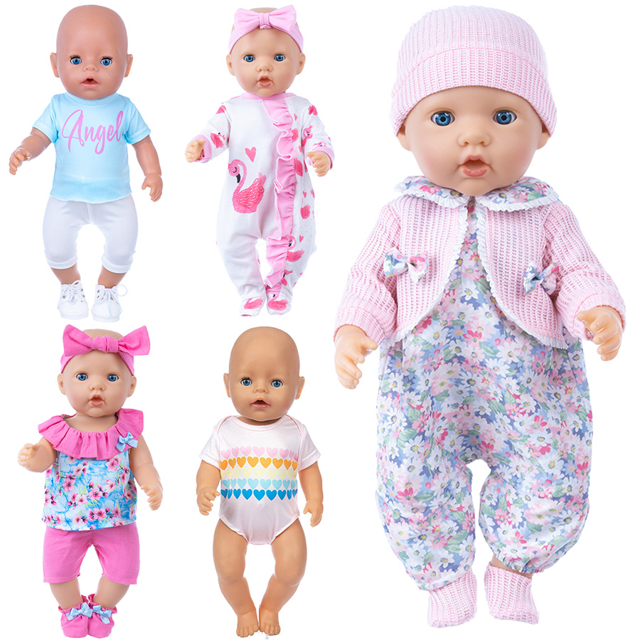 Baby Clothing For Girls - Puppenkleidung für 18-Zoll-Reborn-Puppen, süßer Pyjama-Anzug für