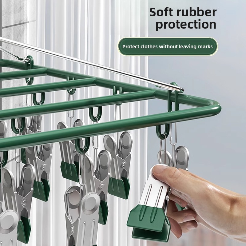 Edelstahl-Mehrfachklemmen-Wäsc – Baby Clothing Drying Rack Bewertung und Preis