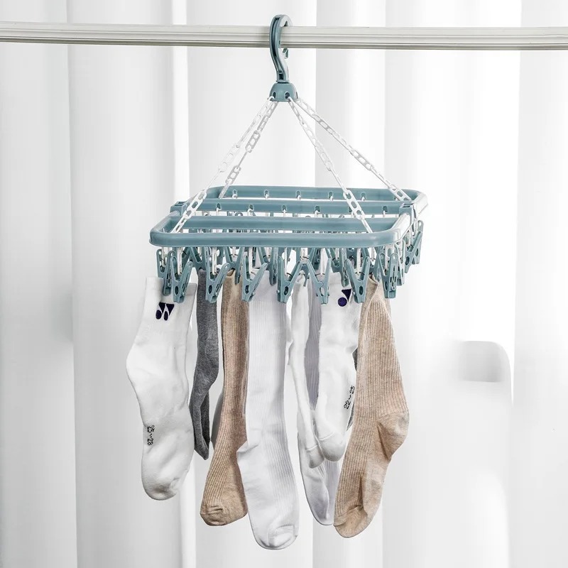 Kleiderbügel mit 32 Clips und  – Baby Clothing Drying Rack Bewertung und Preis
