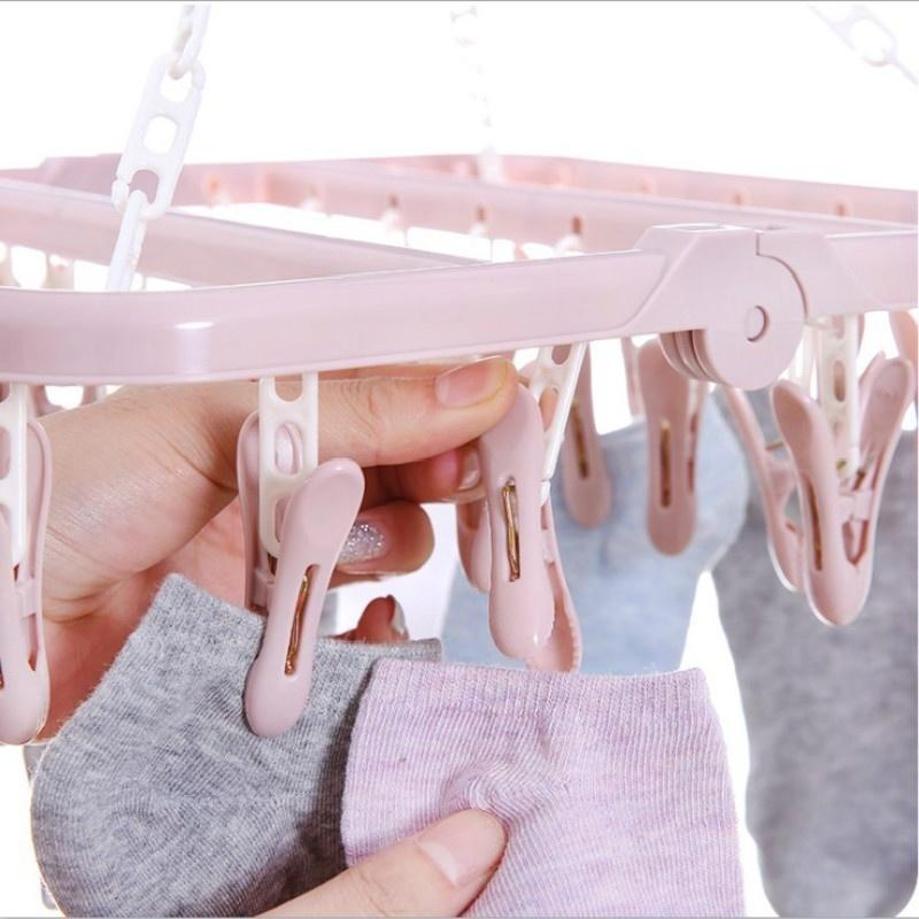 1 Stück 32 Clips Klappbare Kle – Baby Clothing Drying Rack Bewertung und Preis
