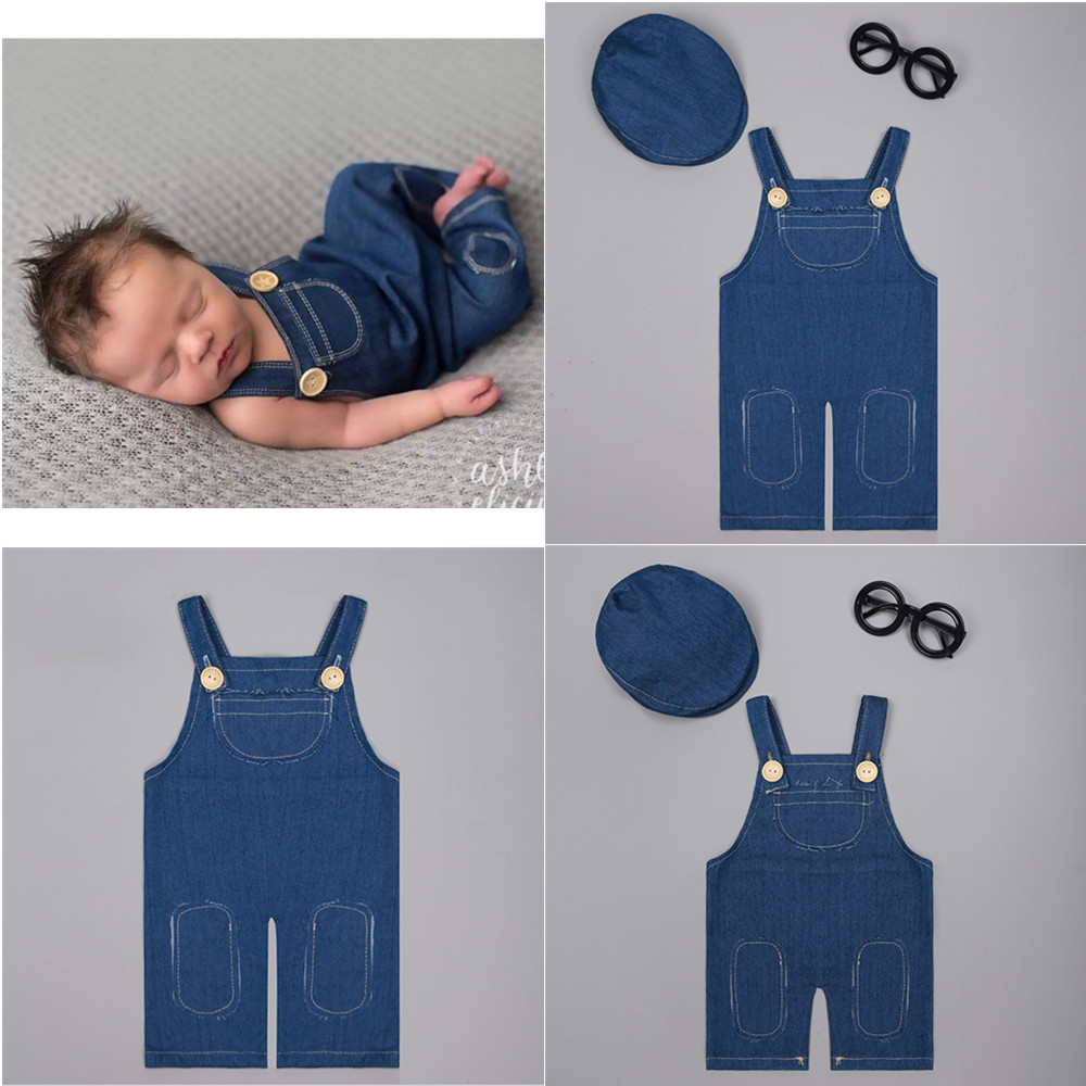 ❤️ Neugeborenen Fotografie Kle – Baby Overall Denim Bewertung und Preis
